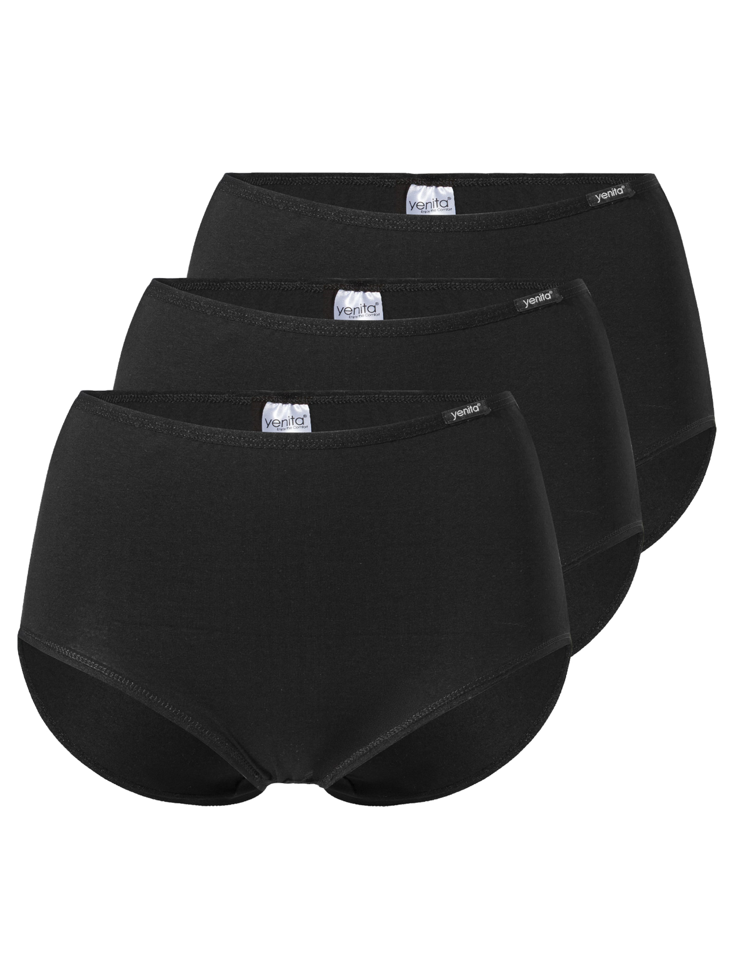 Yenita Panty 'Modern' in Schwarz: Vorderseite