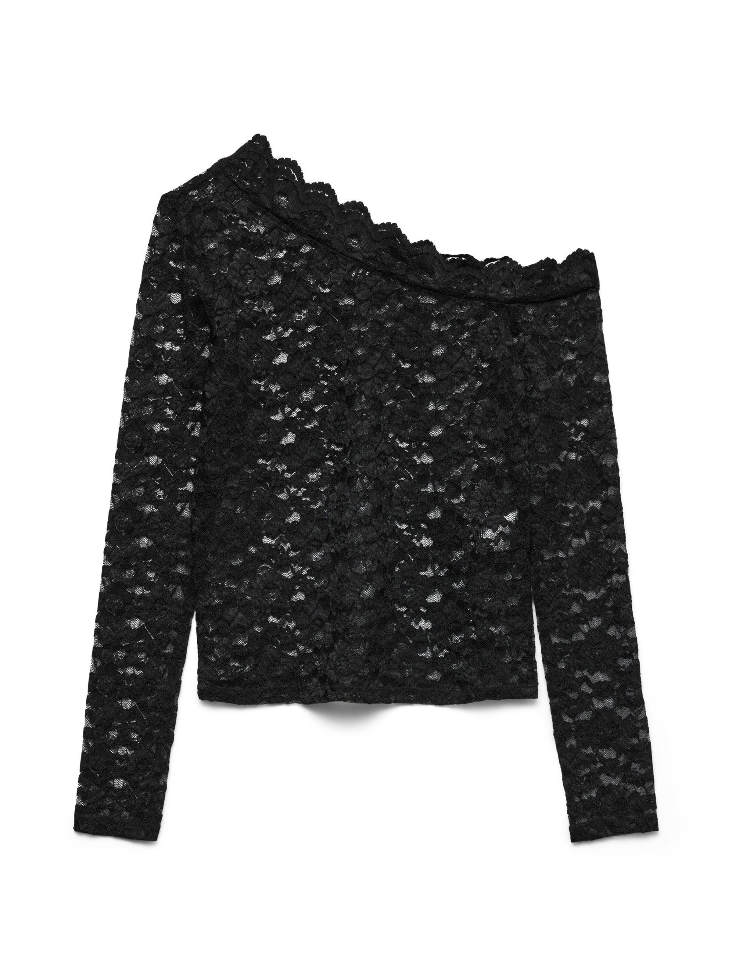 VERO MODA Blouse 'VMDEA' in Zwart: voorkant