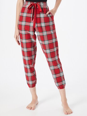 Hunkemöller Pajama Pants in Red: front