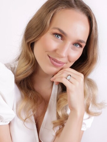 Bague Lucardi en argent : devant