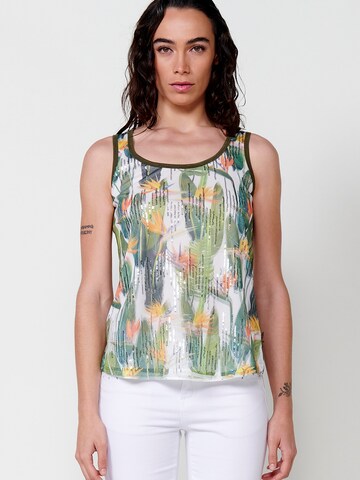 KOROSHI - Top en verde: frente