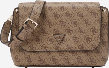 Sac à bandoulière 'Meridian' GUESS en marron : devant