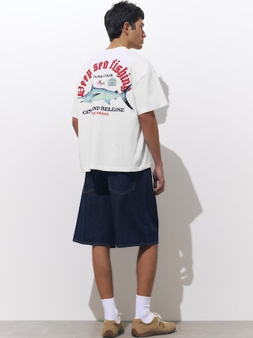 Pull&Bear Tričko - Biela: predná strana