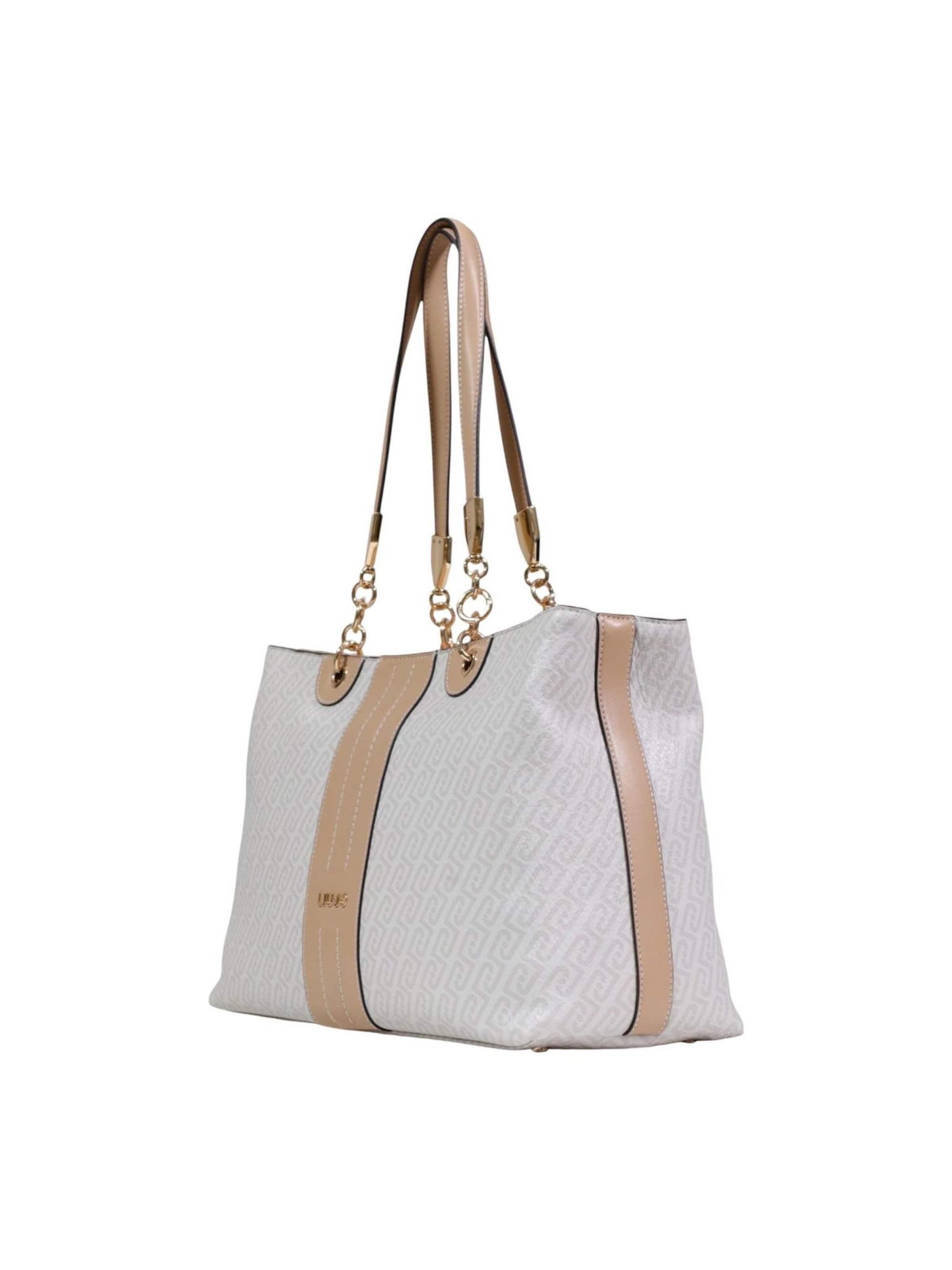 Borsa a spalla 'M TOTE AA6104 E1118' di Liu Jo in bianco