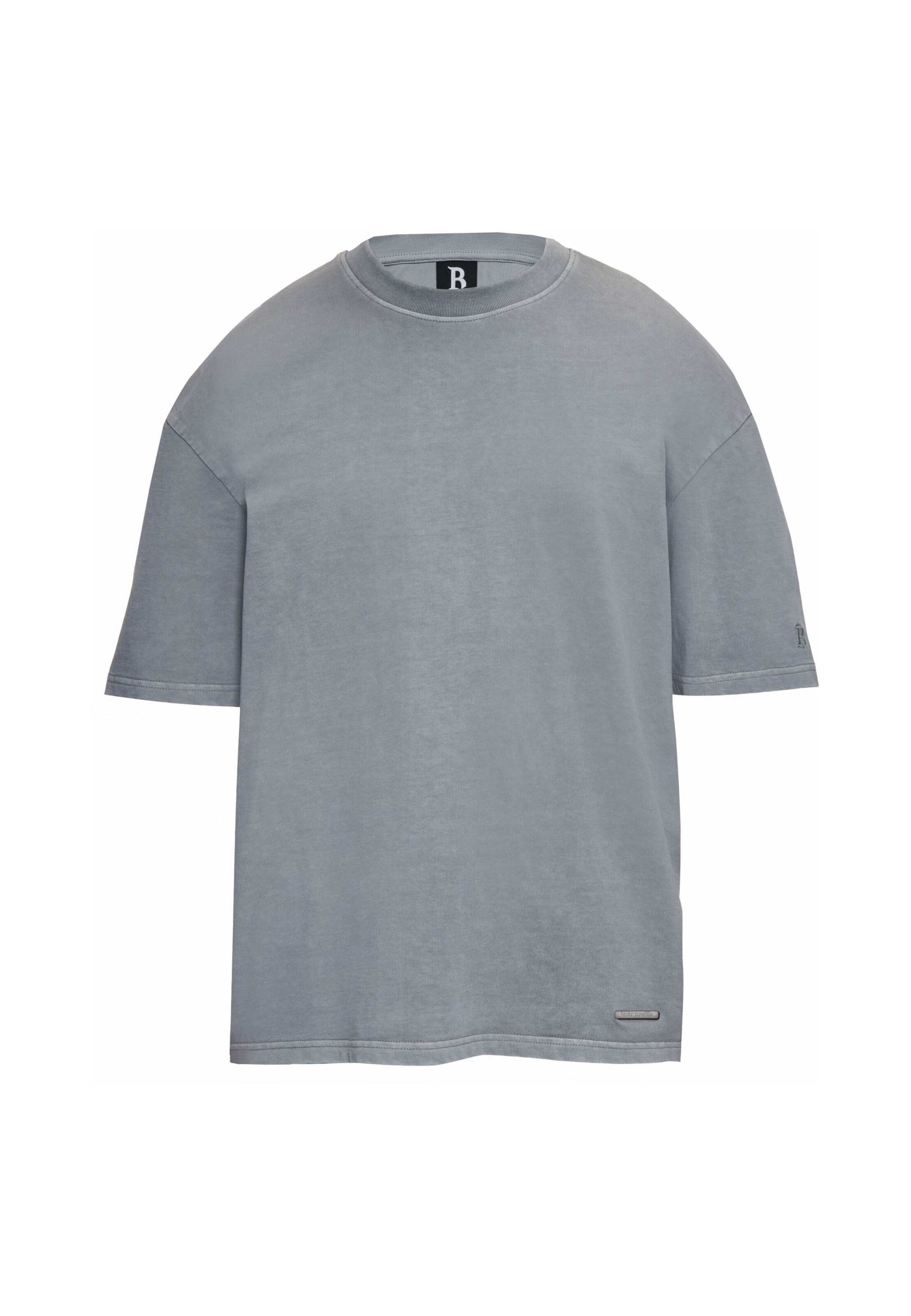 T-Shirt Dropsize en gris : devant