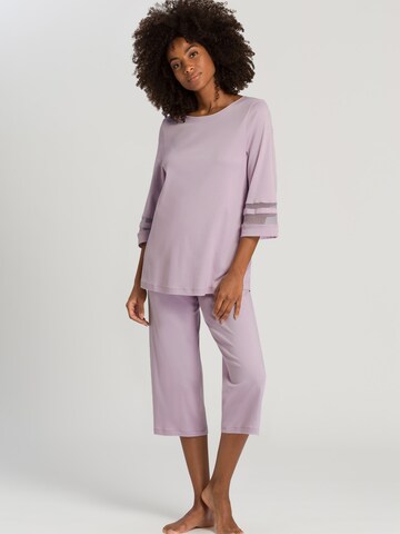 Hanro Pyjama 'Delia' in Lila: voorkant