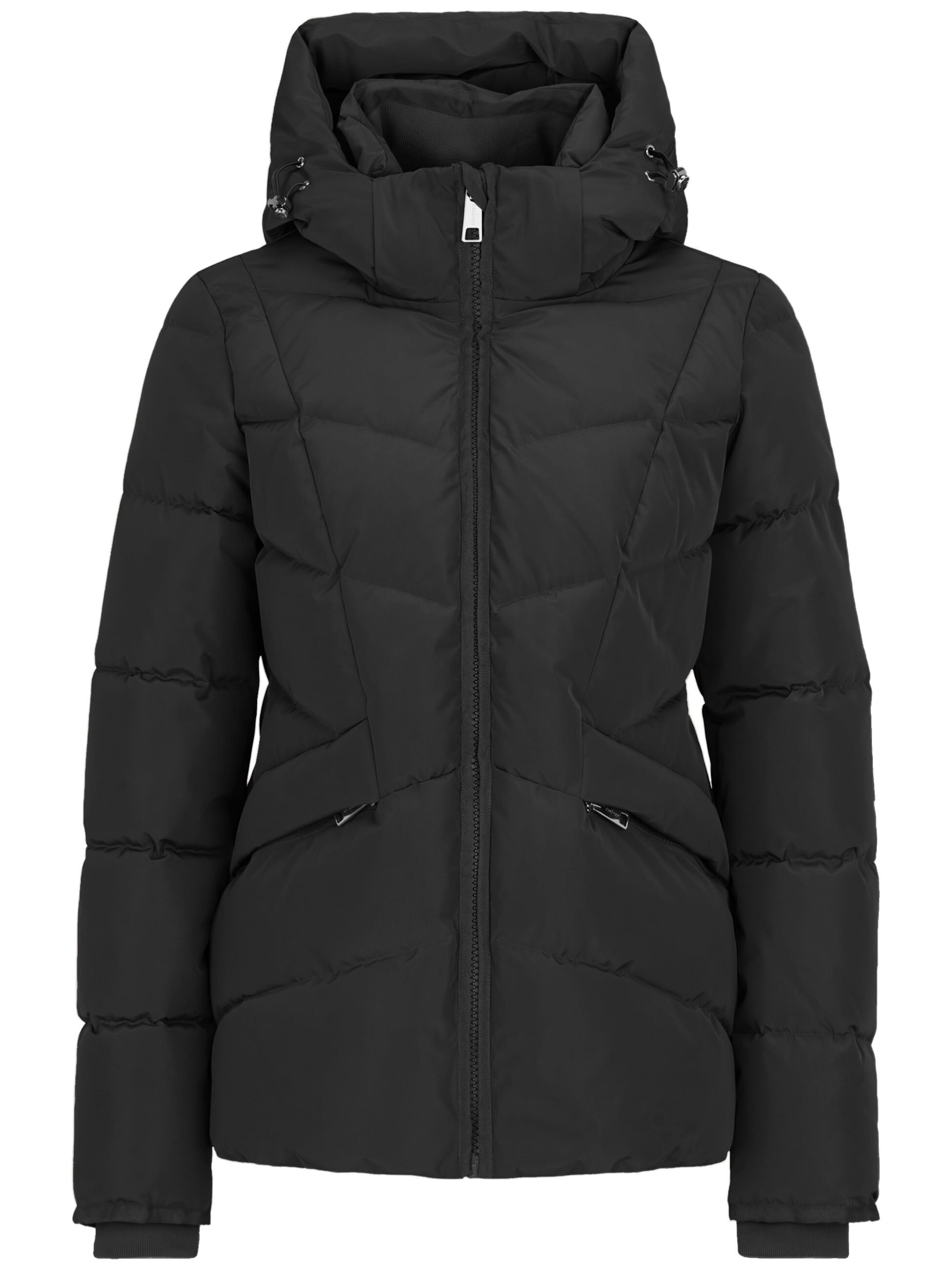 Covered Winter Jacket 'ANNA 2' in Black: front