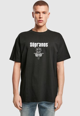 Merchcode Shirt 'The Sopranos - TV Show' in Zwart: voorkant
