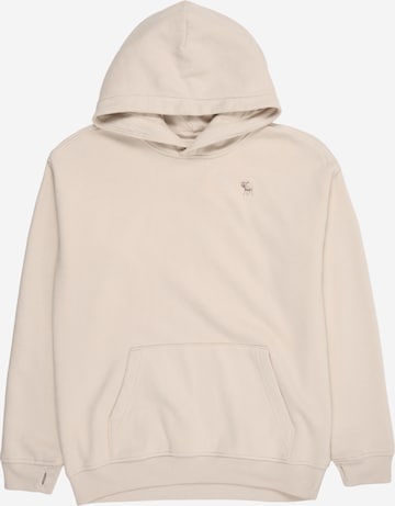 smėlio Abercrombie & Fitch Megztinis be užsegimo 'ESSENTIALS FLEECE': priekis