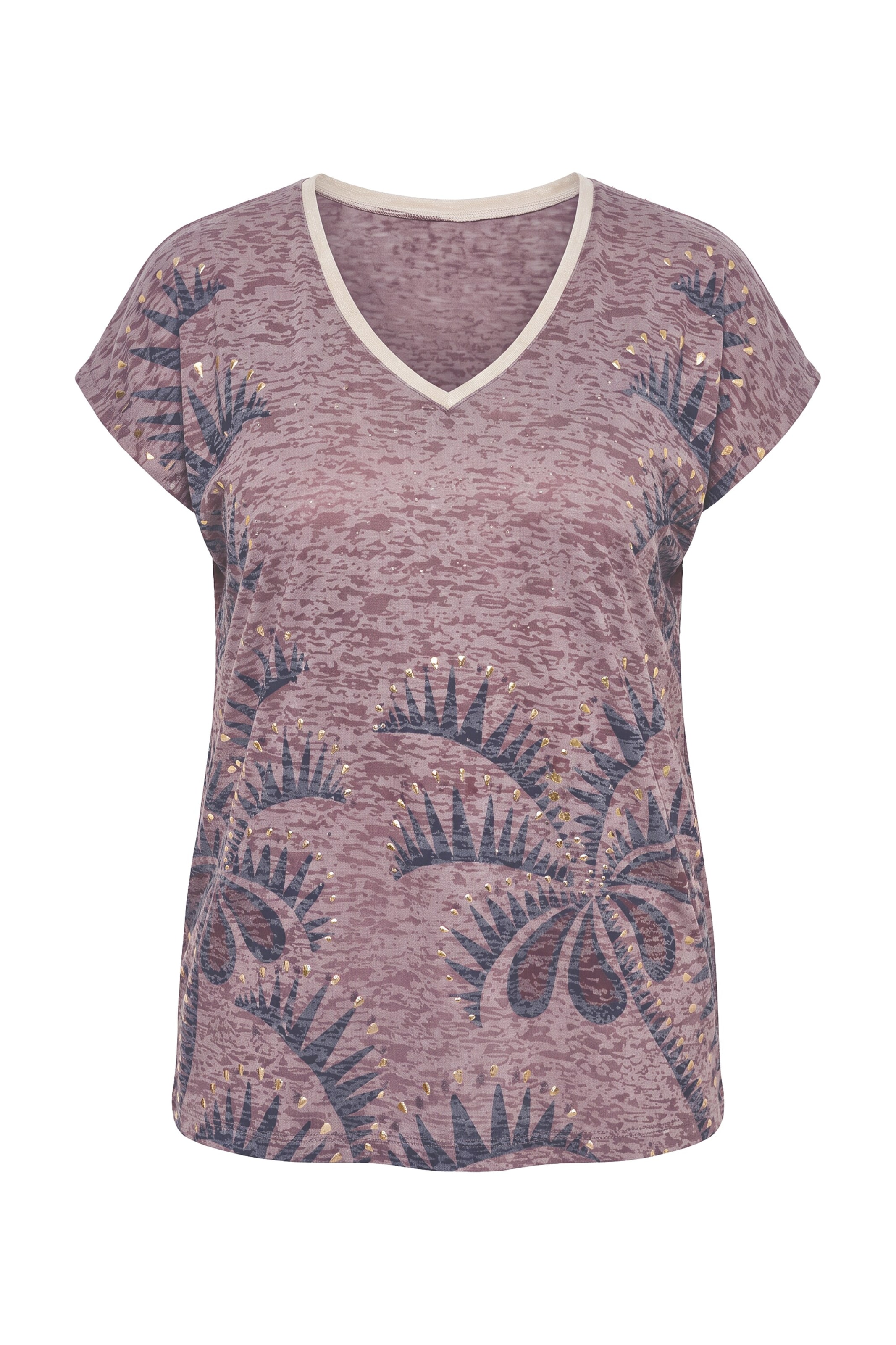 Ulla Popken Shirt in M-L in Dark brown / Mixed colours, Item view
