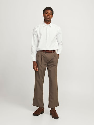 Jacks & Jones Regular Fit Hemd 'Herren Langarm Hemd'‌‌‌‌‌‌‌‌ in Weiß
