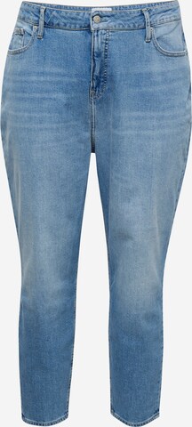Calvin Klein Jeans Plus Slimfit Jeans 'MOM Jeans PLUS' in Blauw: voorkant