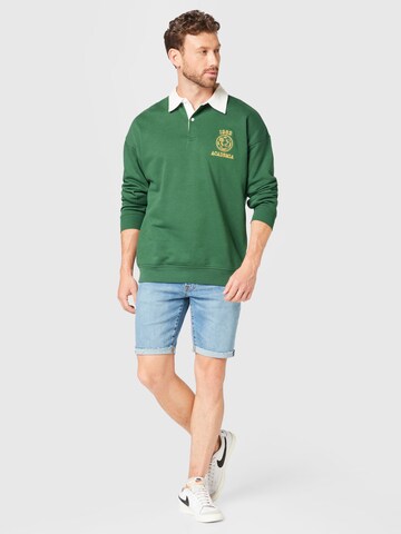 Only & Sons Sweatshirt 'DAVID' in Green