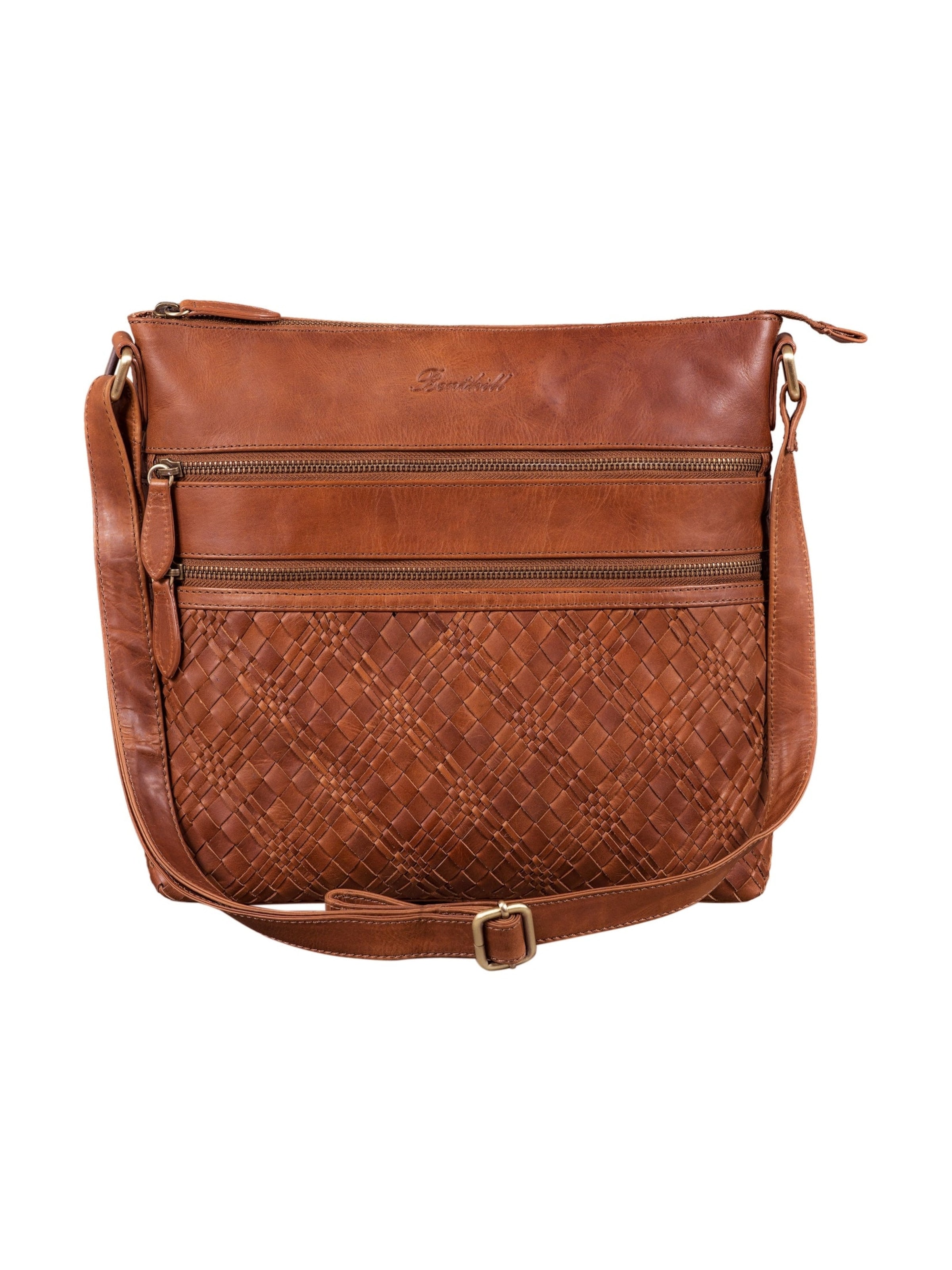 Benthill Shoulder Bag in Brown: front
