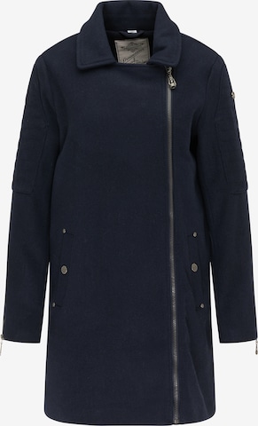 DreiMaster Vintage Between-Seasons Coat in Blue: front