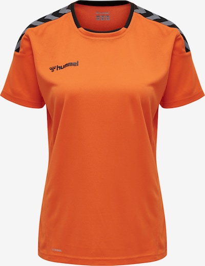 Hummel Functioneel shirt 'AUTHENTIC POLY' in de kleur Grijs / Donkeroranje / Zwart, Productweergave