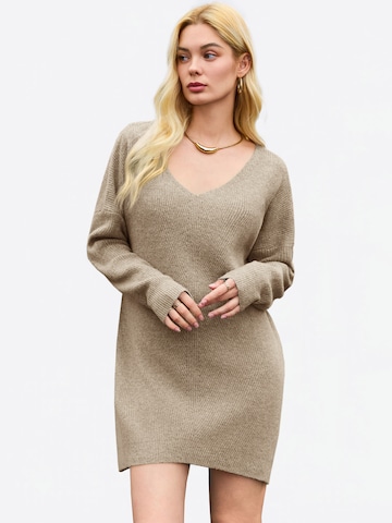 Imily Bela Pletena obleka | zelena barva: sprednja stran