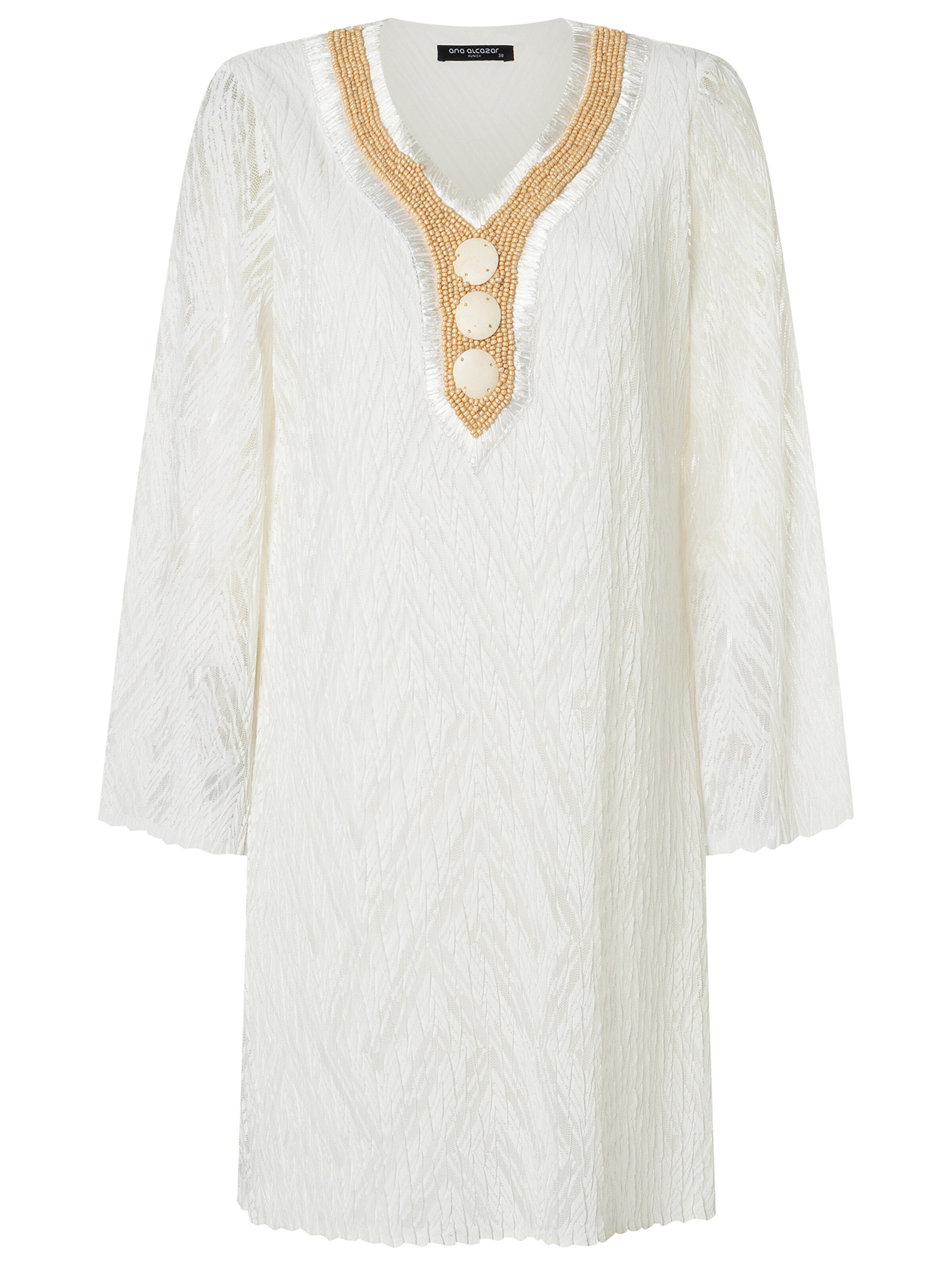 Robe 'Zaina' Ana Alcazar en blanc : devant