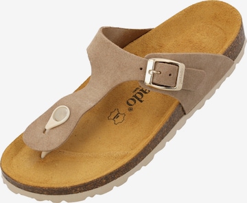 Palado Zehentrenner 'Palado Kos Suede Premium Leather' in Beige: Vorderseite