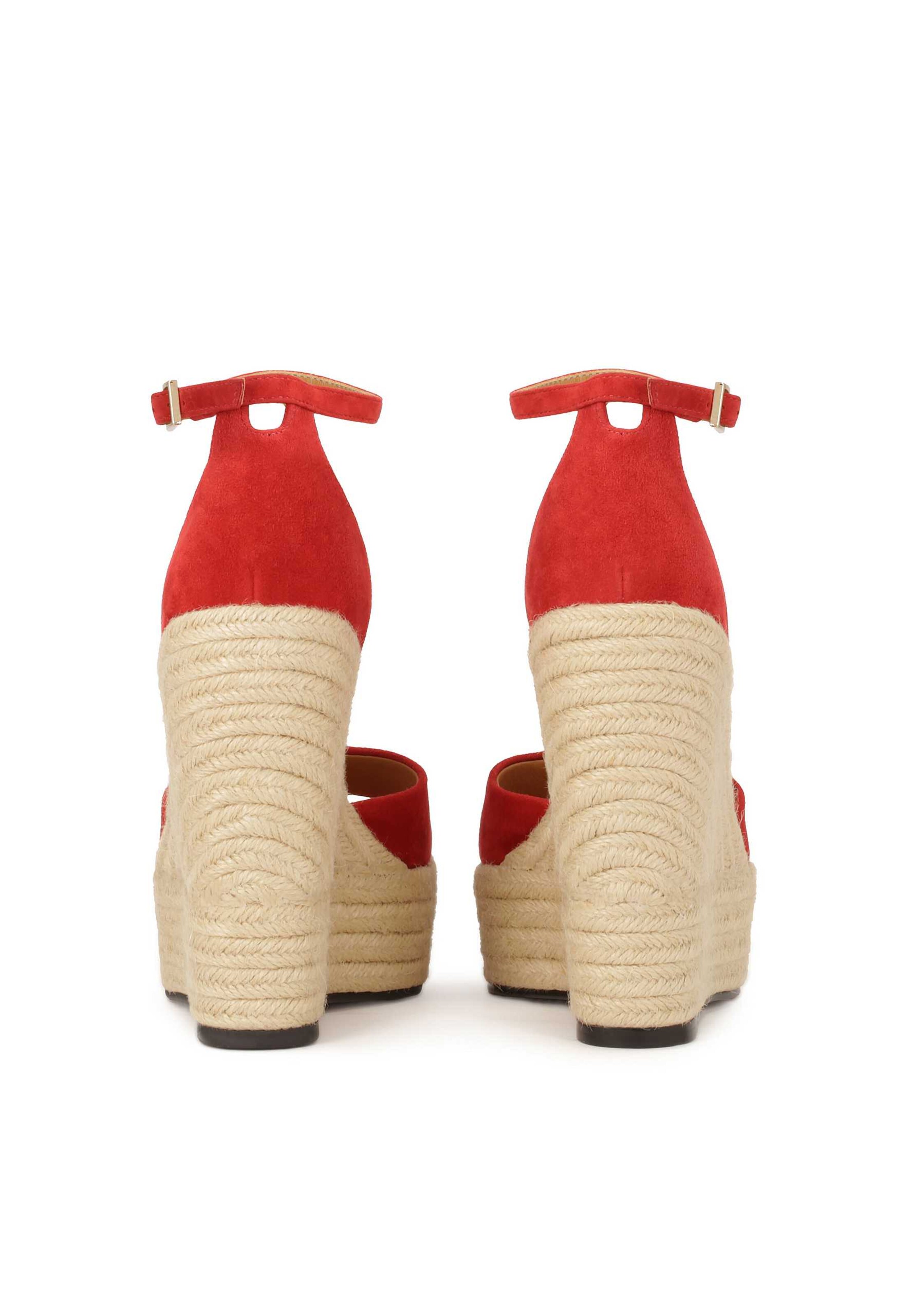 Kazar Strap sandal in Red