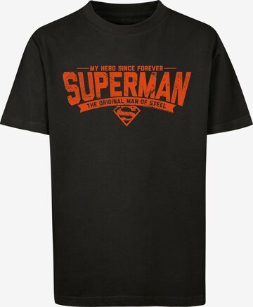 F4NT4STIC Shirt 'DC Comics Superman My Hero' in Black: front