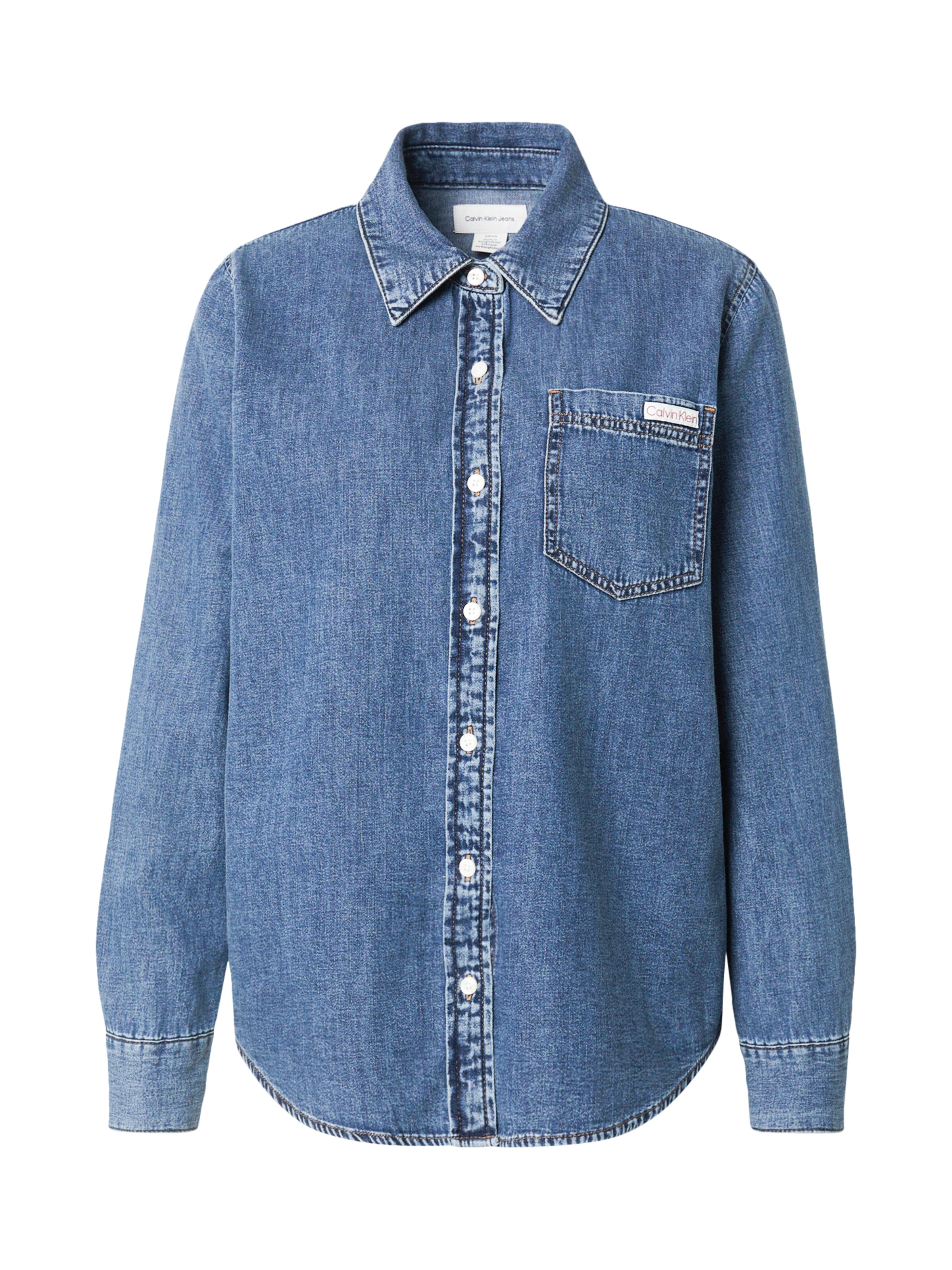 Calvin Klein Jeans Блузка в Джинсовый синий, Обзор товара
