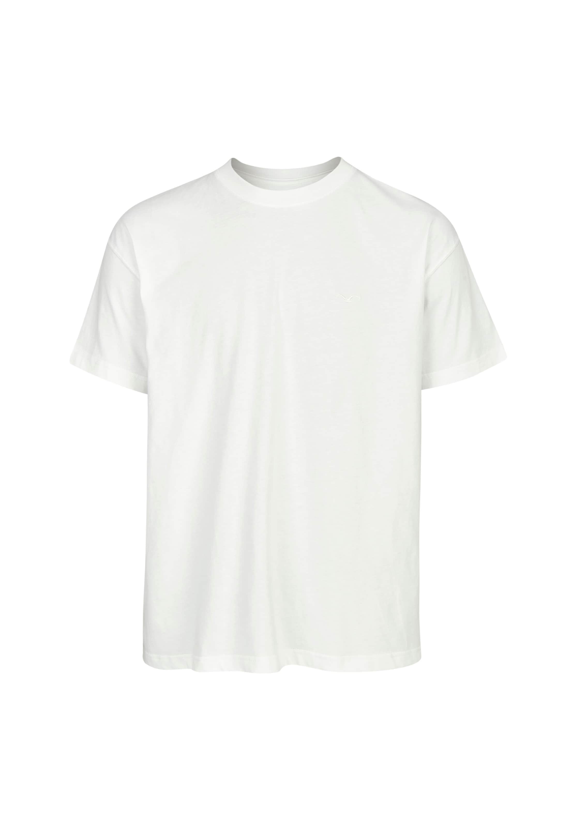 Cleptomanicx T-Shirt 'Ligull Oversize' in Weiß: Vorderseite