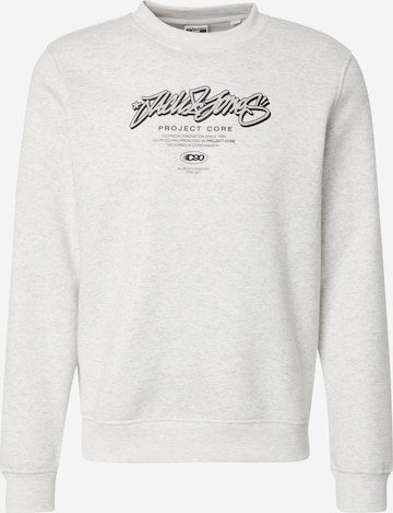 Felpa 'JCOSCRIPTURE' di JACK & JONES in bianco: frontale