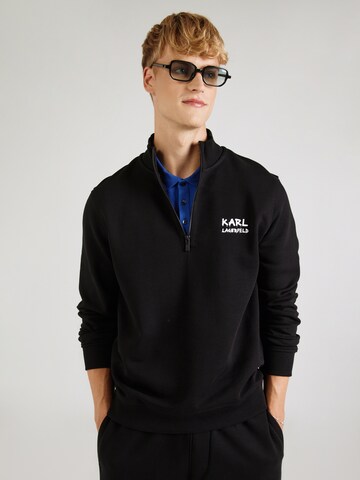 Felpa di Karl Lagerfeld in nero: frontale