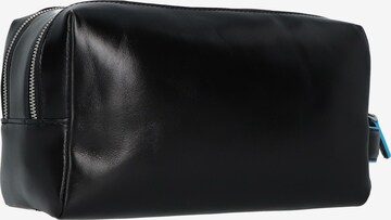 Piquadro Toiletry Bag 'Blue Square' in Black