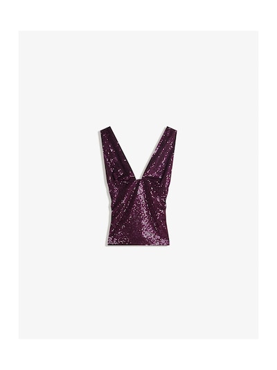 Bershka Top in XS in Purple, Item view