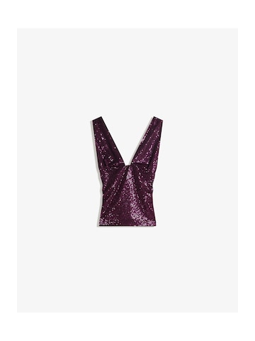 Bershka Top | vijolična barva: sprednja stran