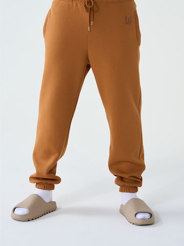 ABOUT YOU x Dardan Loose fit Pants 'Marlo' in Brown: front