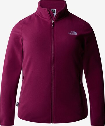 THE NORTH FACE Athletic Fleece Jacket in Red: front