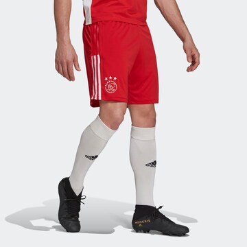 ADIDAS PERFORMANCE Regular Sportshorts 'Ajax Amsterdam' in Rot: predná strana
