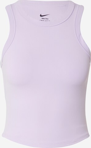 NIKE Sports Top 'ONE' in Purple: front