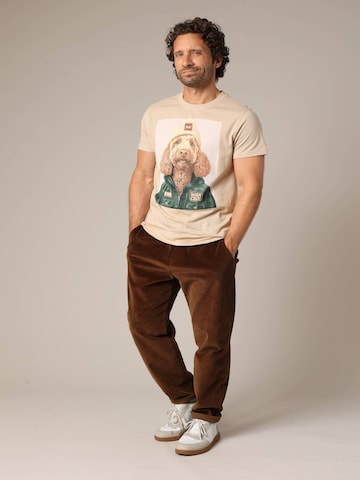T-Shirt 'CABO' Deeluxe en beige