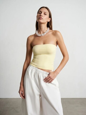 Dilvin - Top em amarelo: frente