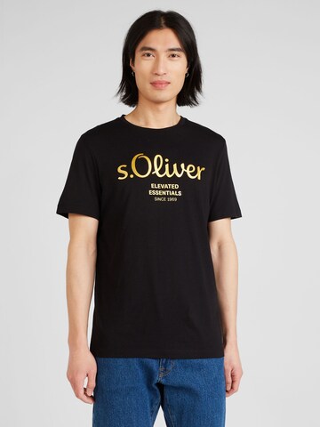 T-Shirt s.Oliver en noir : devant