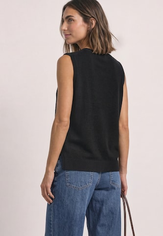 STREET ONE Strickweste in Schwarz