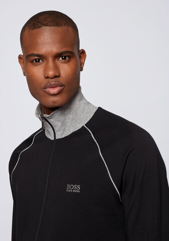 BOSS Zip-Up Hoodie in Black