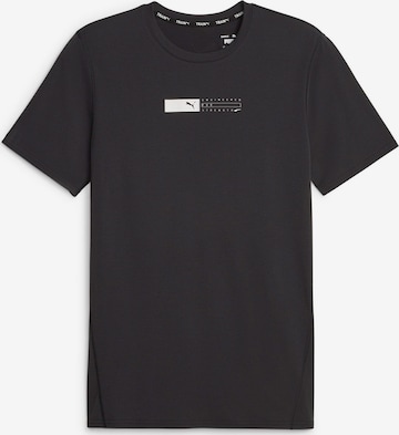 PUMA - Camiseta funcional en negro: frente