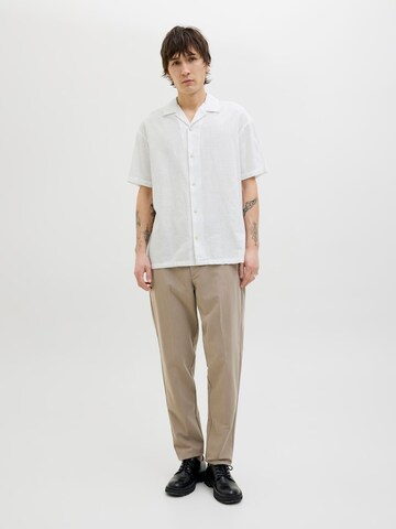 JACK & JONES Классический крой Рубашка 'JJESummer Resort' в Белый