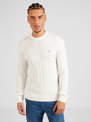 Pull-over 'HOLIDAY' Abercrombie & Fitch en beige : devant