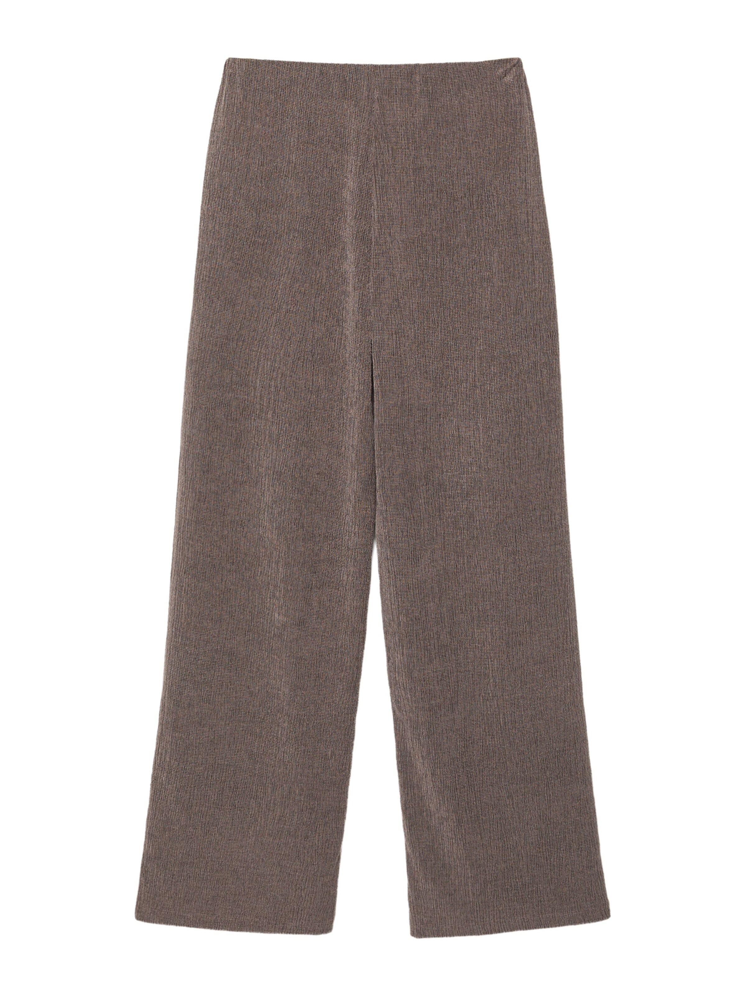 Pull&Bear Wide Leg Hose in Braun: Vorderseite