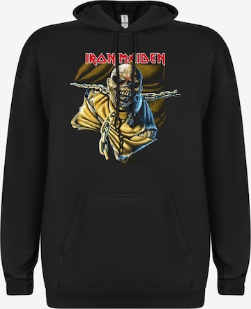 Sweat-shirt 'Iron Maiden Piece of Mind Tracks Kapuzenpullover' Iron Maiden en noir : devant