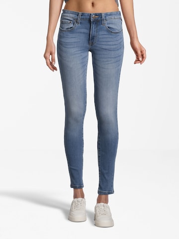 Coupe slim Jean AÉROPOSTALE en bleu : devant