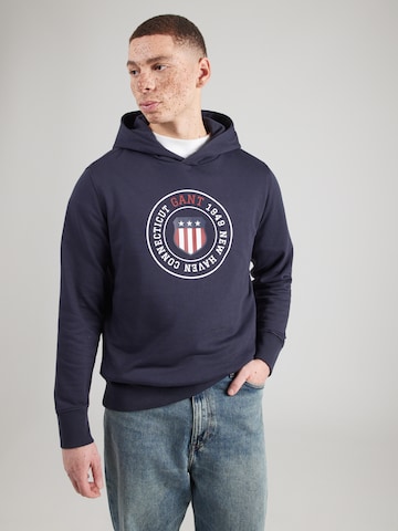 Felpa di GANT in blu: frontale