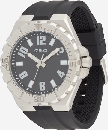 GUESS Zegarek analogowy 'CAMPUS' w kolorze czarny: przód