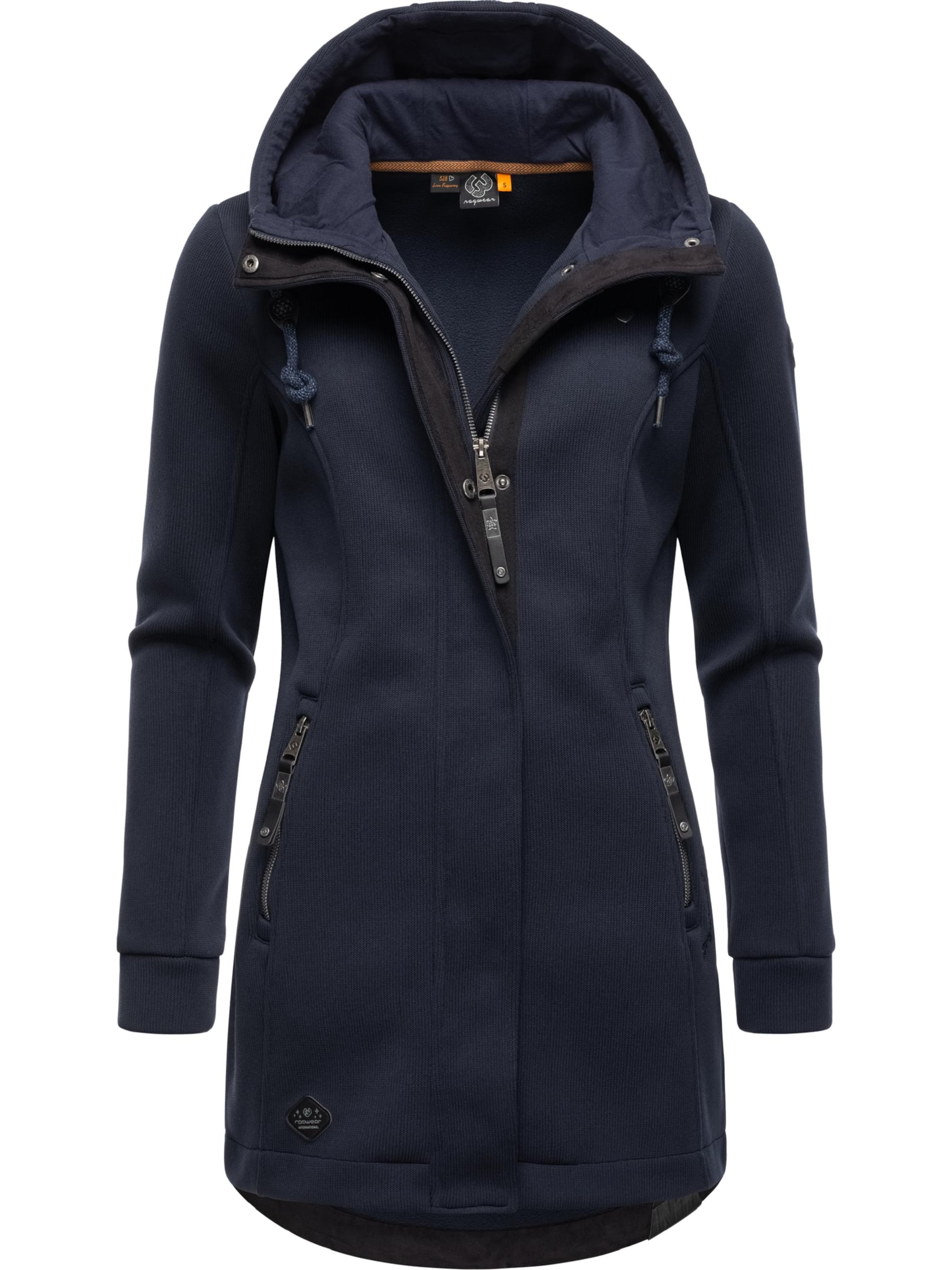 Ragwear Zip-Up Hoodie 'Letti' in Blue: front